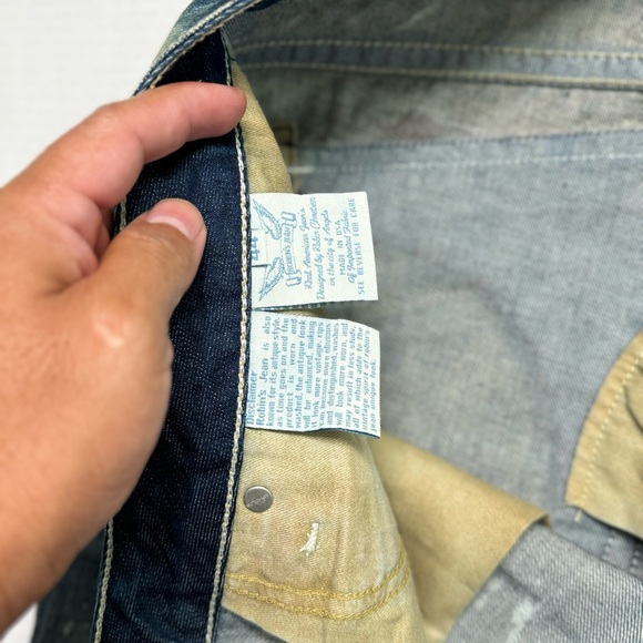 New Men's ROBIN'S JEAN sz 44 Long Flaps Denim Short - Picture 6 of 9